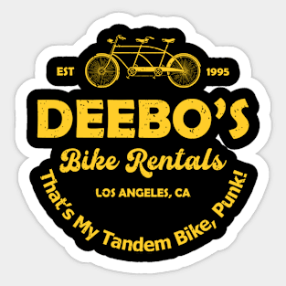 Deebo Tandem Bike Rentals Sticker